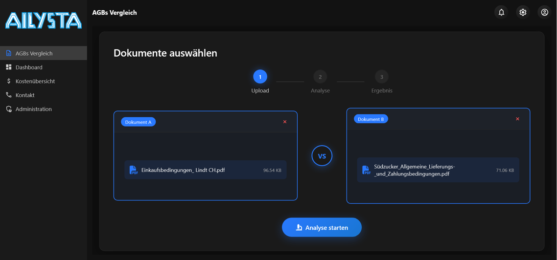 AILYSTA AGBs Vergleich
